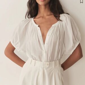 Doen June Top in Salt, Size Small